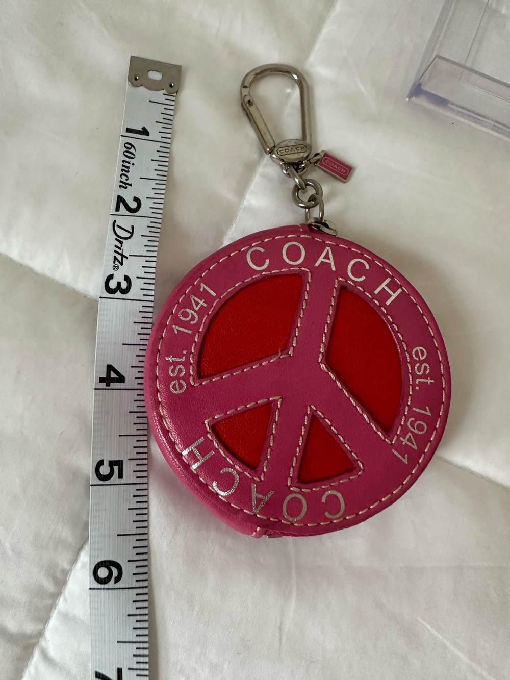 Coach Peace Pouch Keyfob - Picture 9 of 10